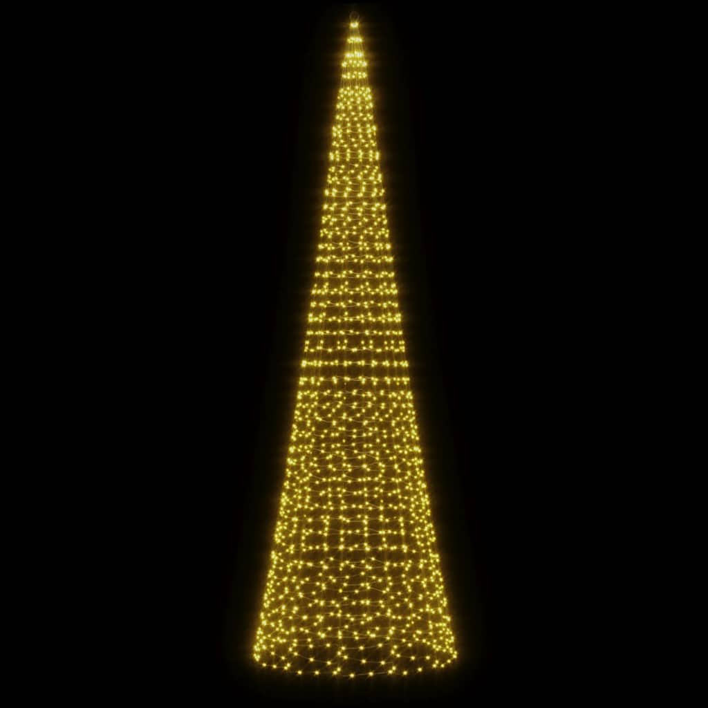 LED božićno drvce 1534 LED toplo bijelo 500 cm