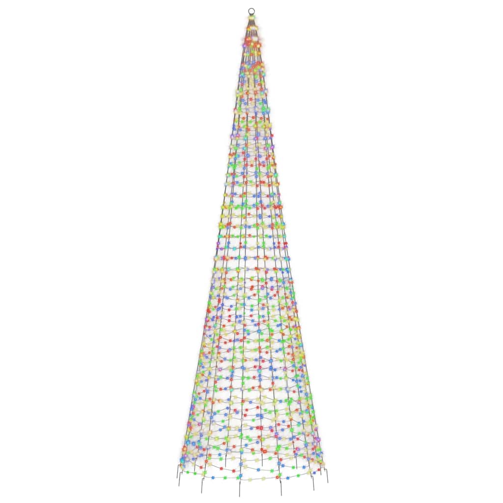 LED božićno drvce 1534 LED šarene 500 cm