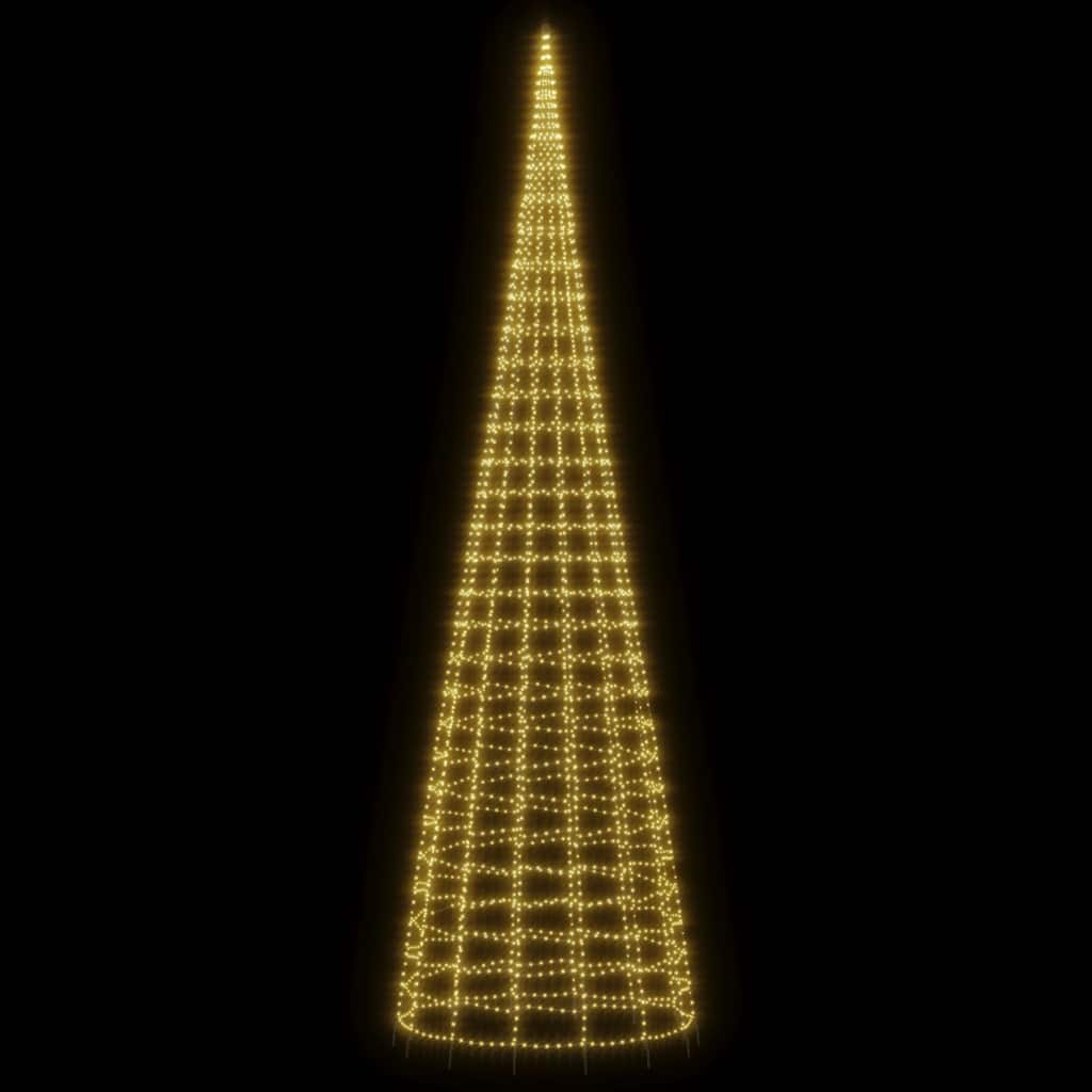 LED božićno drvce 3000 LED toplo bijelo 800 cm