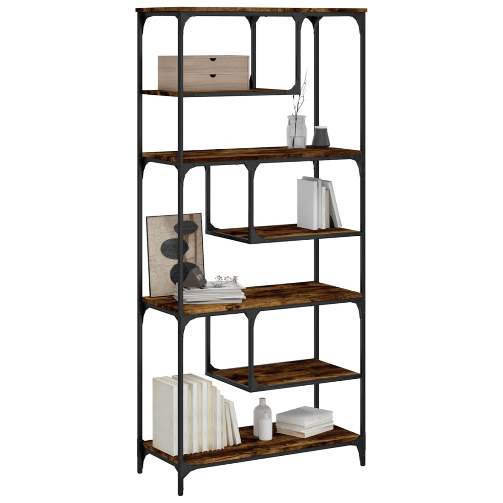 Regal za knjige boja hrasta 81 x 36 x 176 cm konstruirano drvo