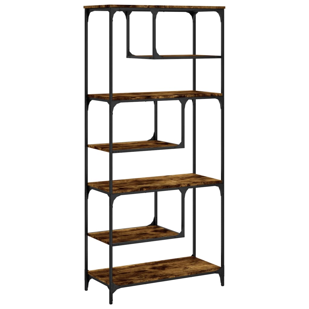 Regal za knjige boja hrasta 81 x 36 x 176 cm konstruirano drvo
