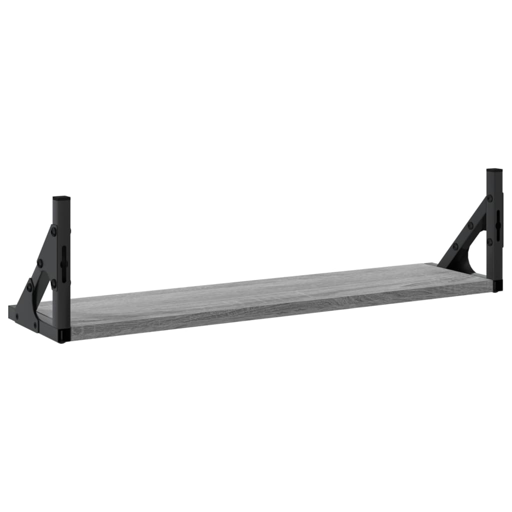 Zidne police 2 kom Boja sivog hrasta sonome 60x15x15,5 cm