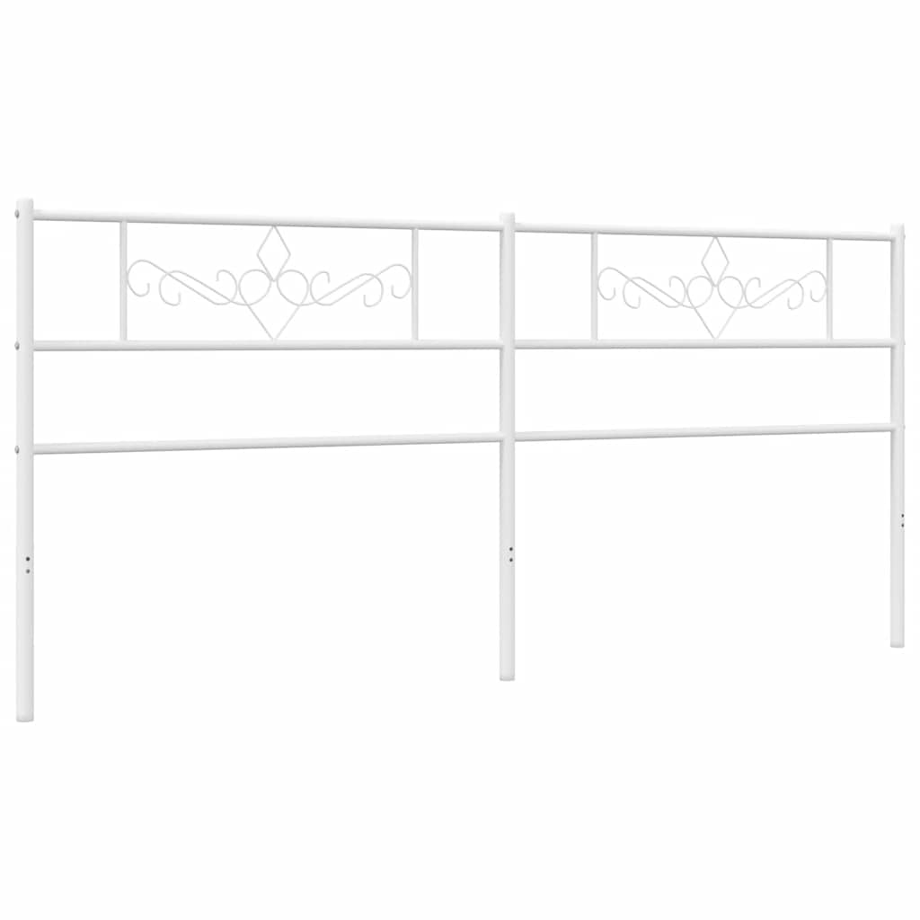 Metalno zamjensko uzglavlje bijelo 200 cm