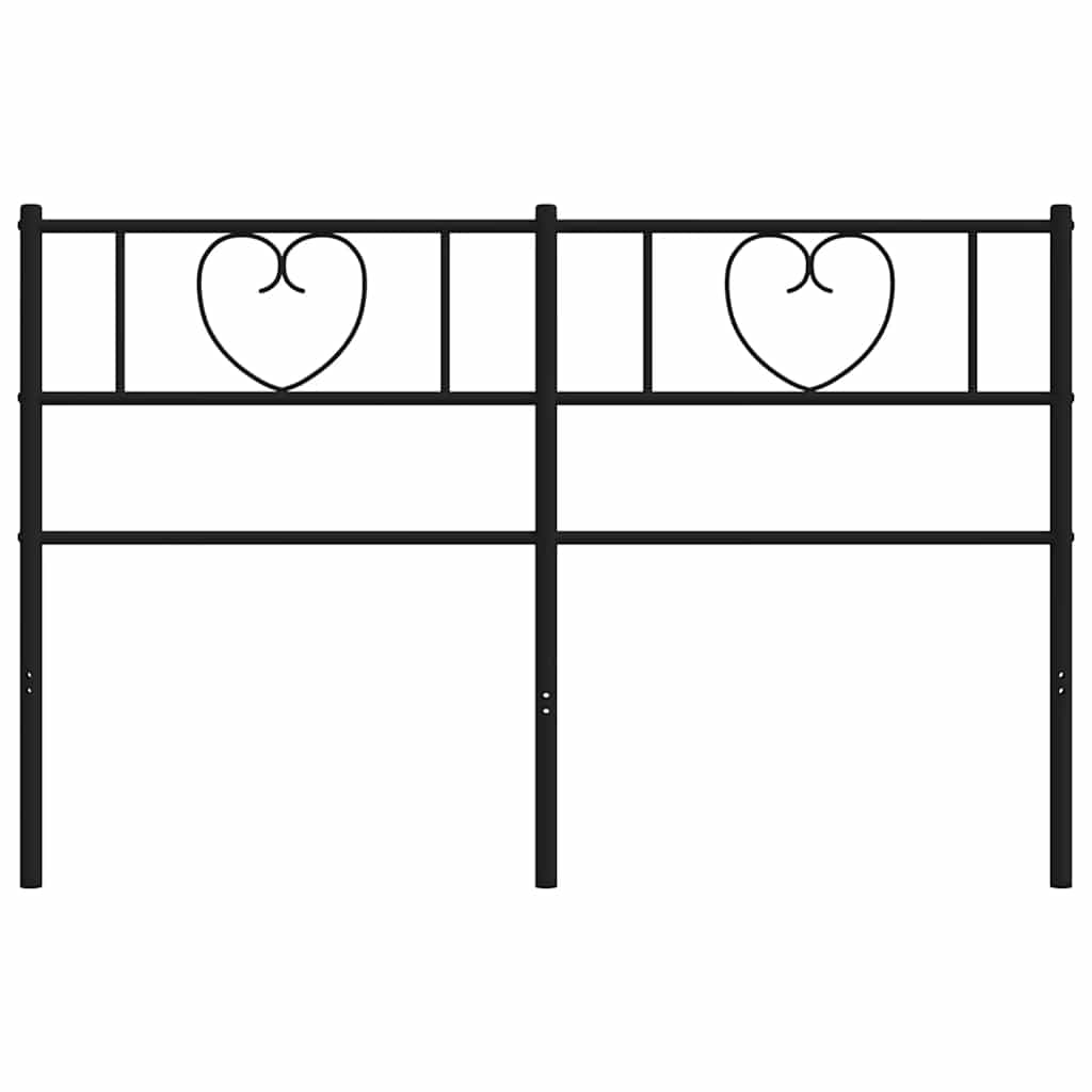 Metalno zamjensko uzglavlje crno 120 cm