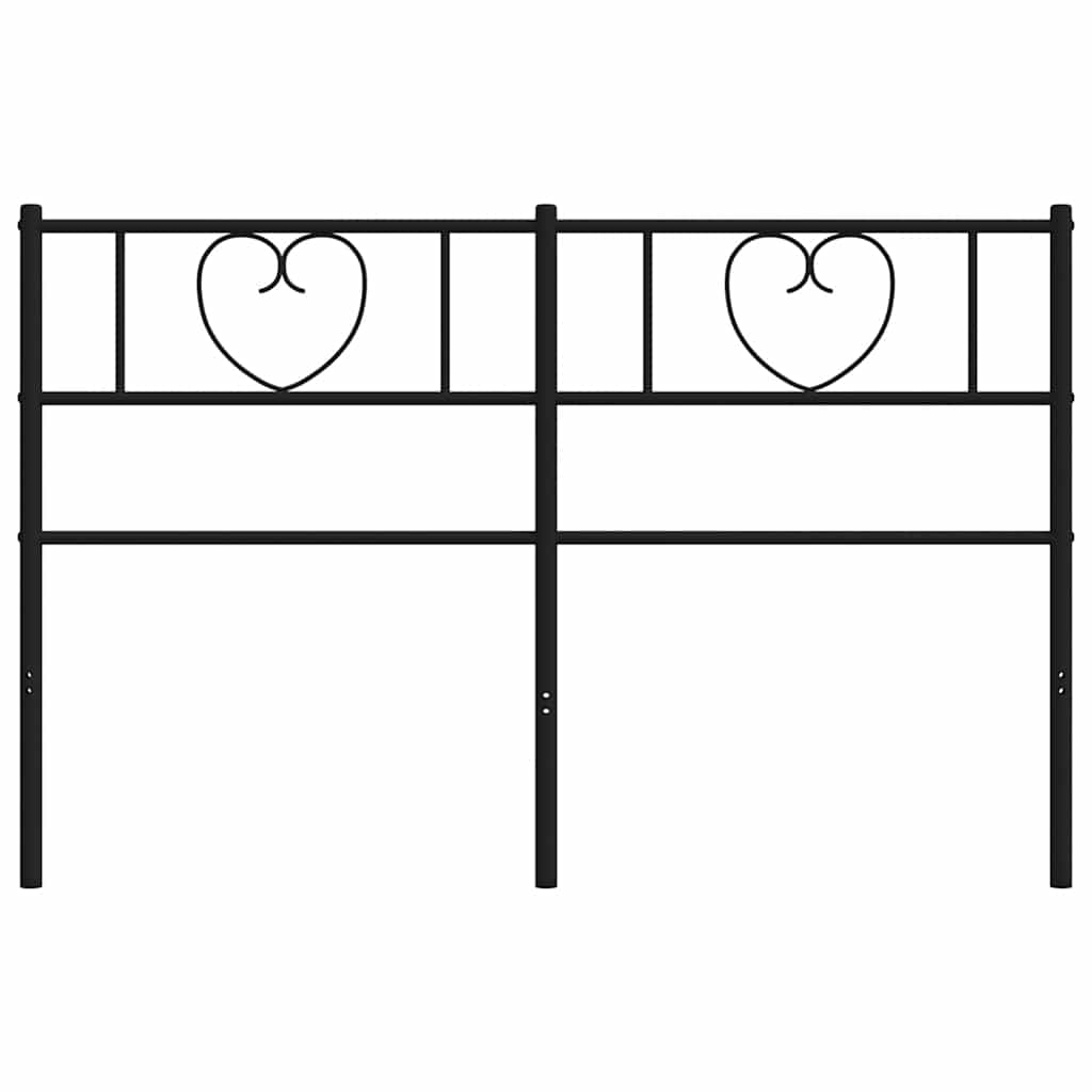 Metalno zamjensko uzglavlje crno 150 cm