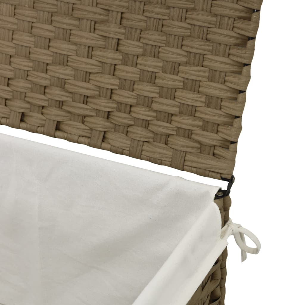 Košara za rublje s poklopcem 55,5 x 35 x 34 cm od poliratana