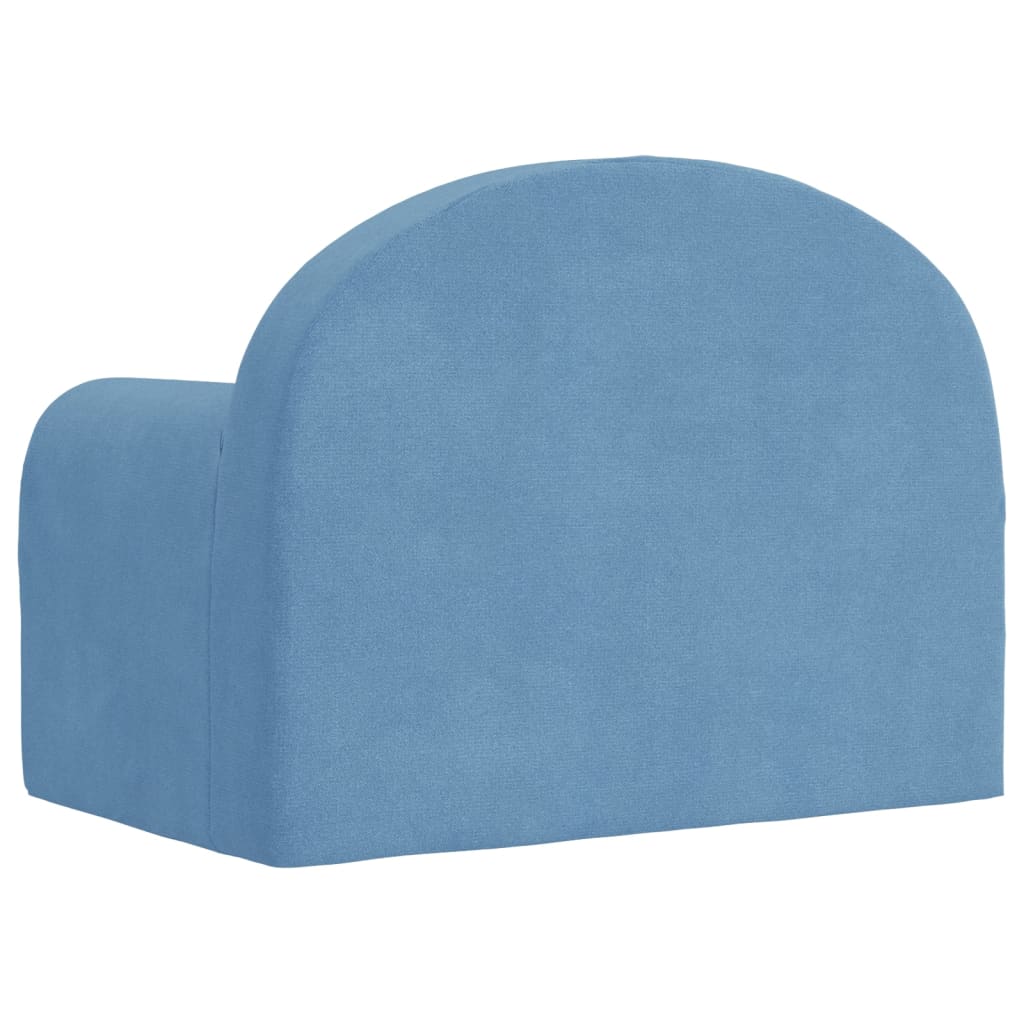 Dječja sofa plava mekana plišana