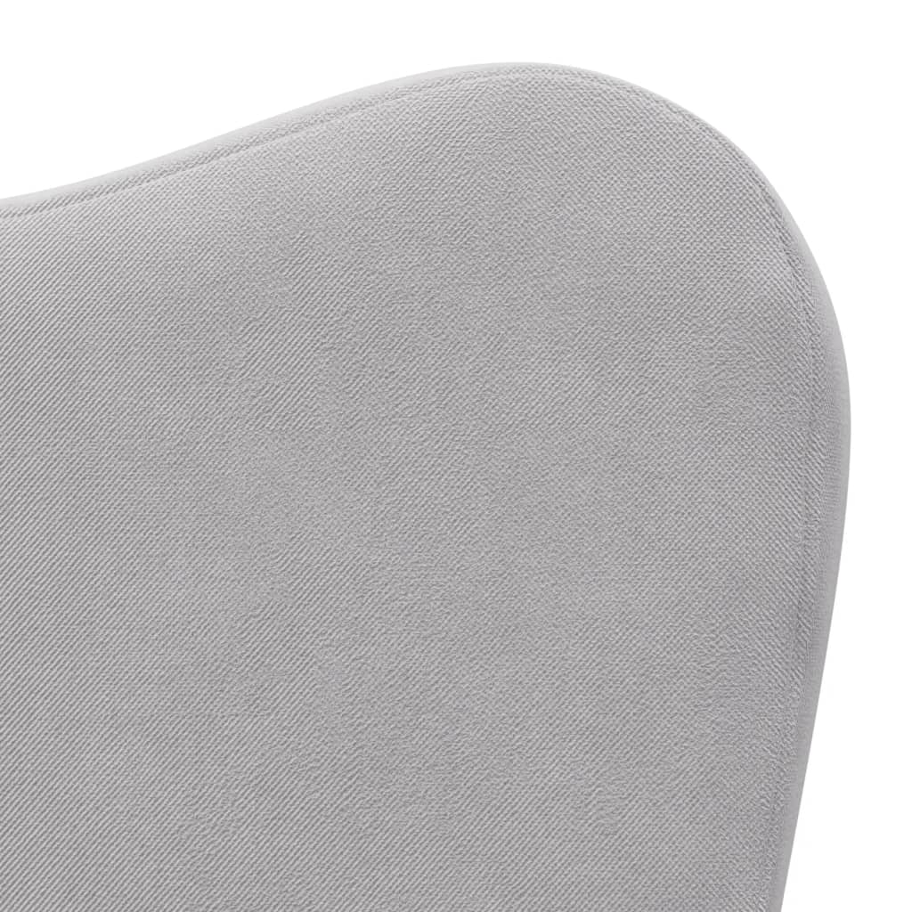 Dječja sofa svjetlosiva od mekanog pliša
