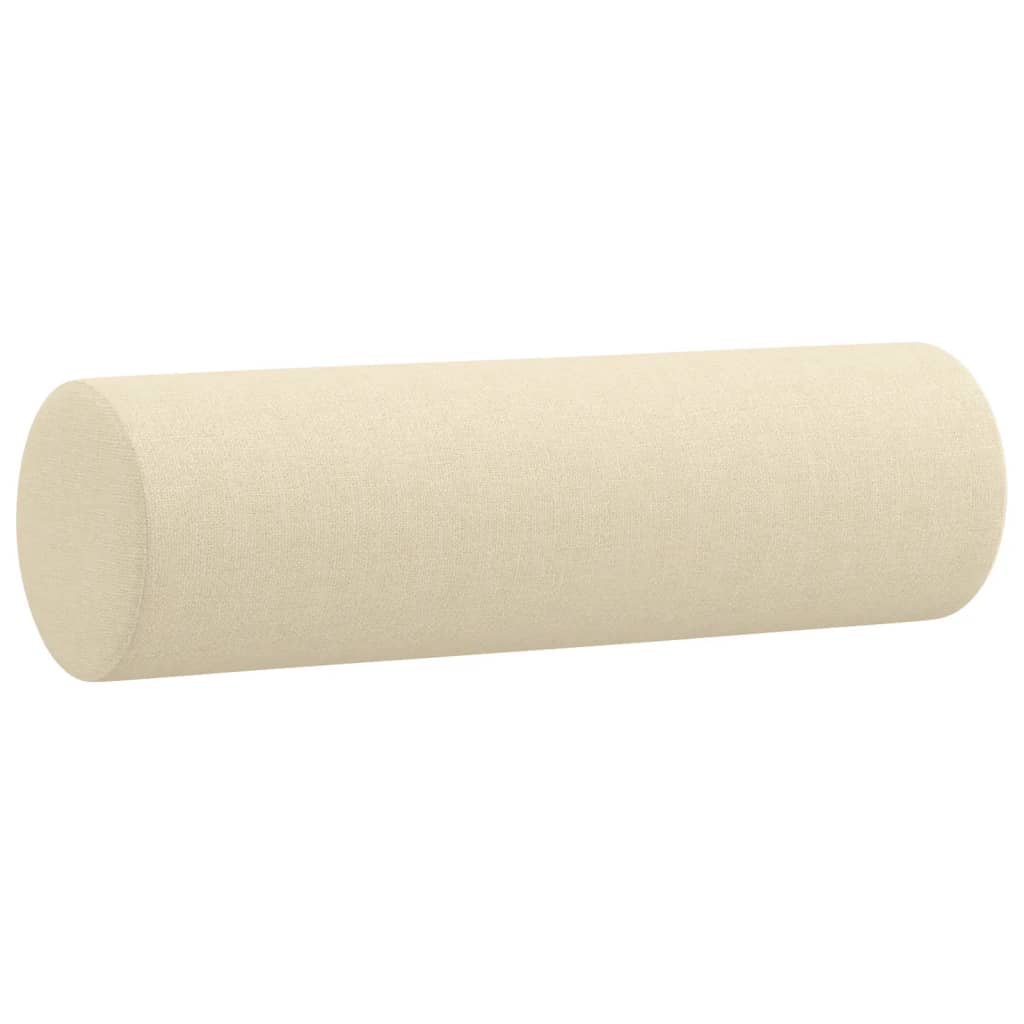 Dvosjed s ukrasnim jastucima krem 140 cm od tkanine