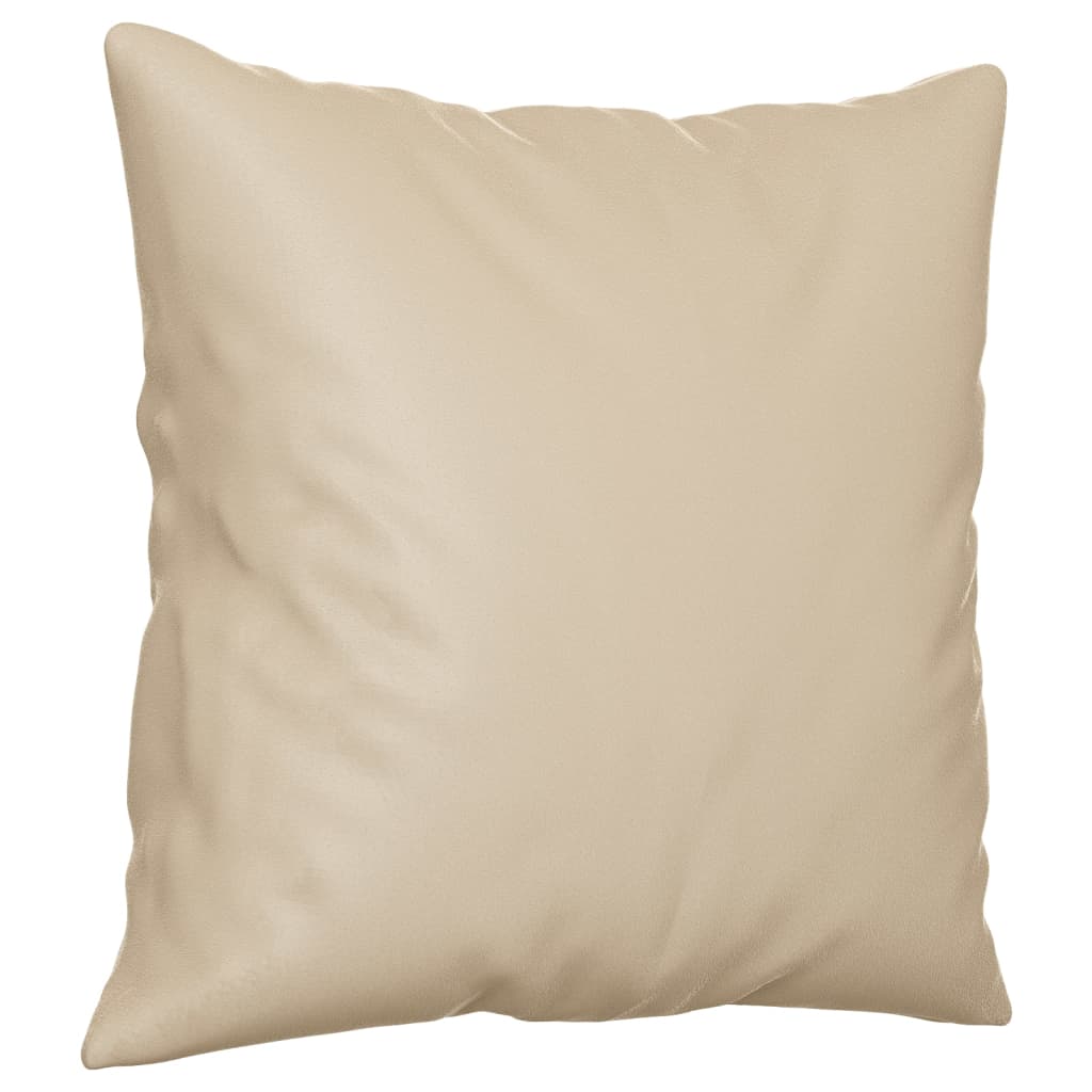 Dvosjed s jastucima krem 140 cm od mikrovlakana