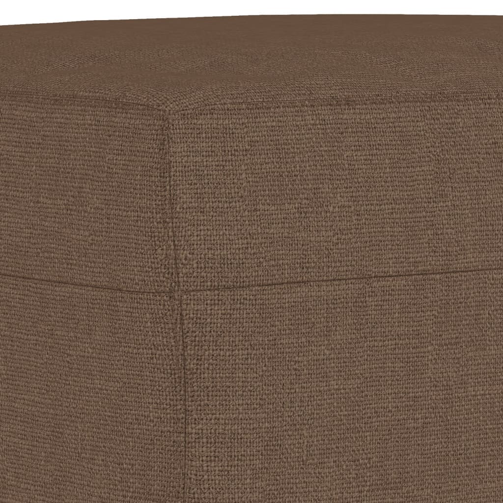 Fotelja s tabureom smeđa 60 cm od tkanine