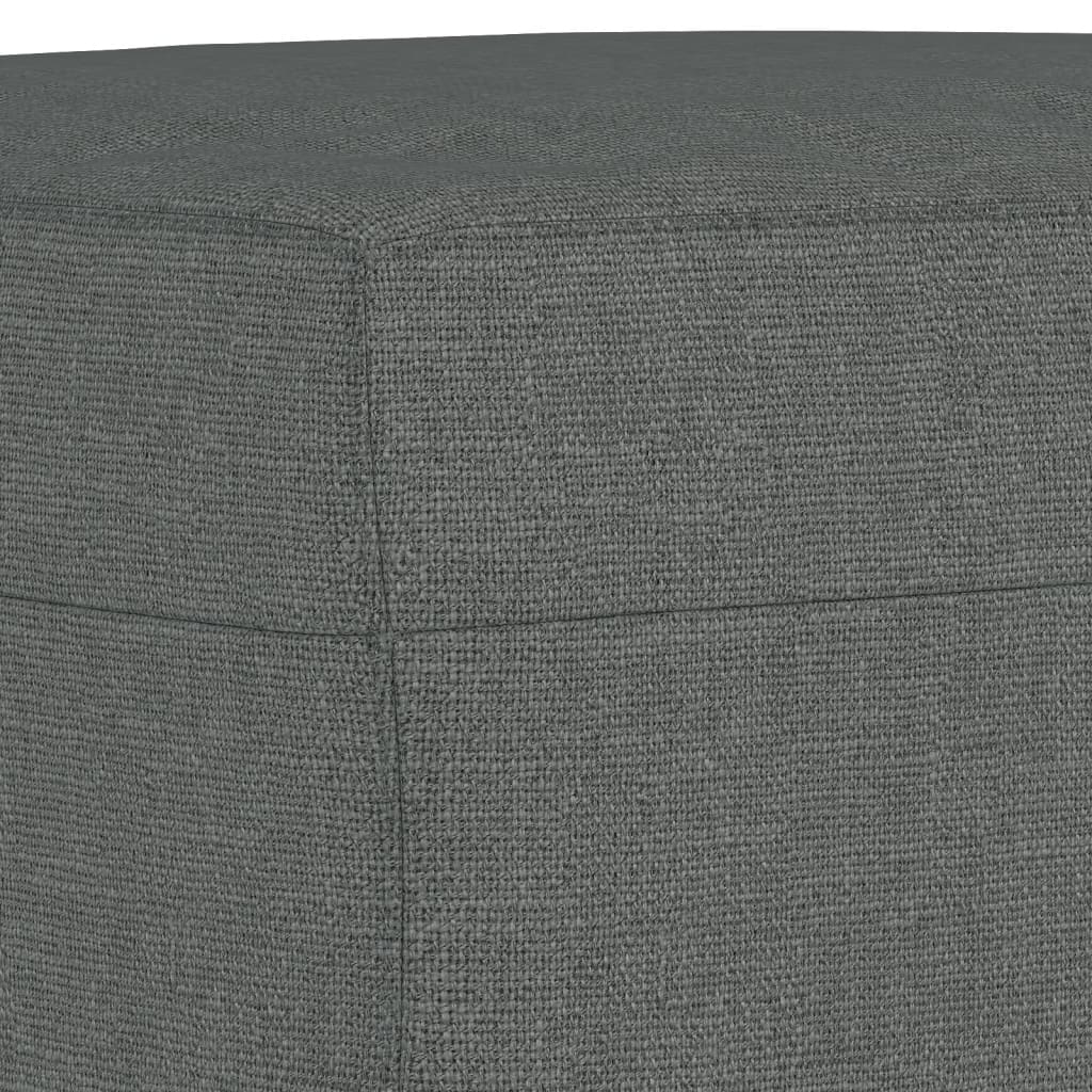 4-dijelni set sofa s jastucima tamnosivi od tkanine