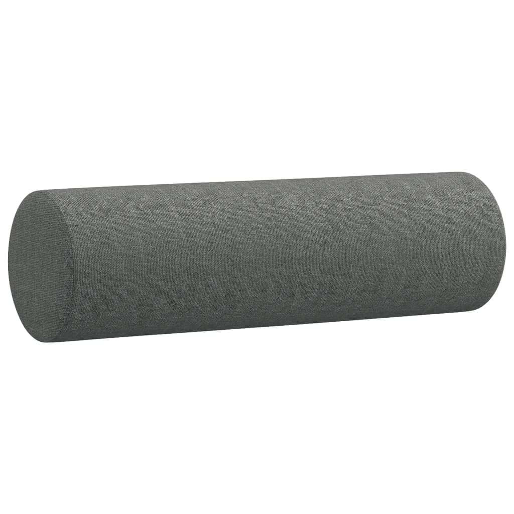 4-dijelni set sofa s jastucima tamnosivi od tkanine