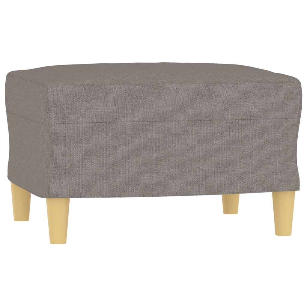 3-dijelni set sofa s jastucima smeđesivi od tkanine