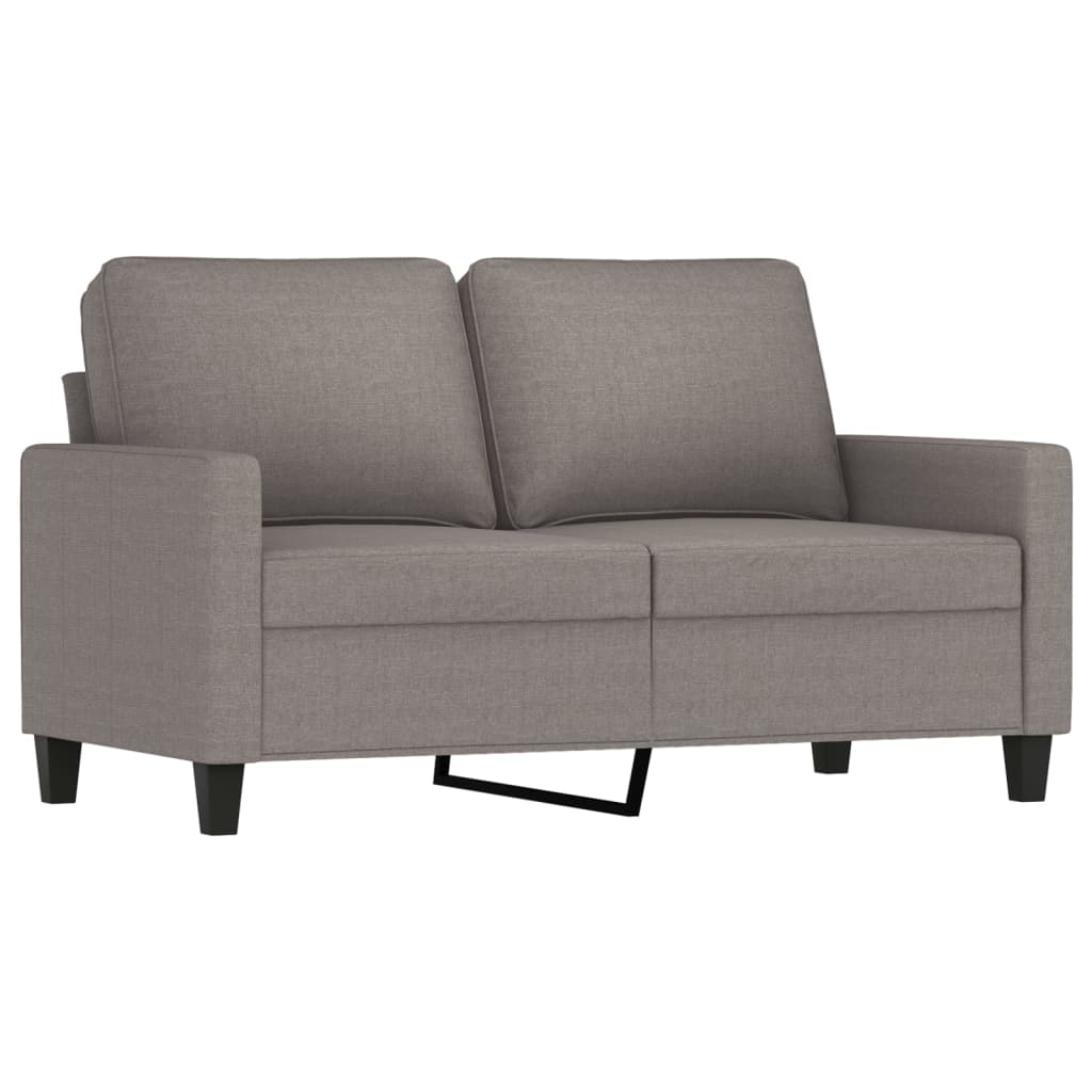 3-dijelni set sofa s jastucima smeđesivi od tkanine