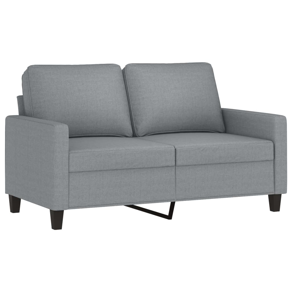 4-dijelni set sofa s jastucima svjetlosivi od tkanine