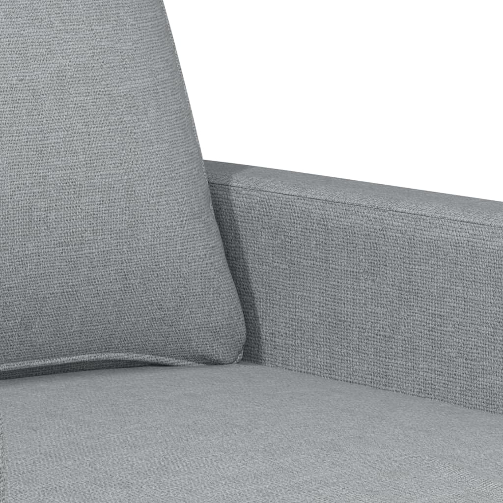 4-dijelni set sofa s jastucima svjetlosivi od tkanine