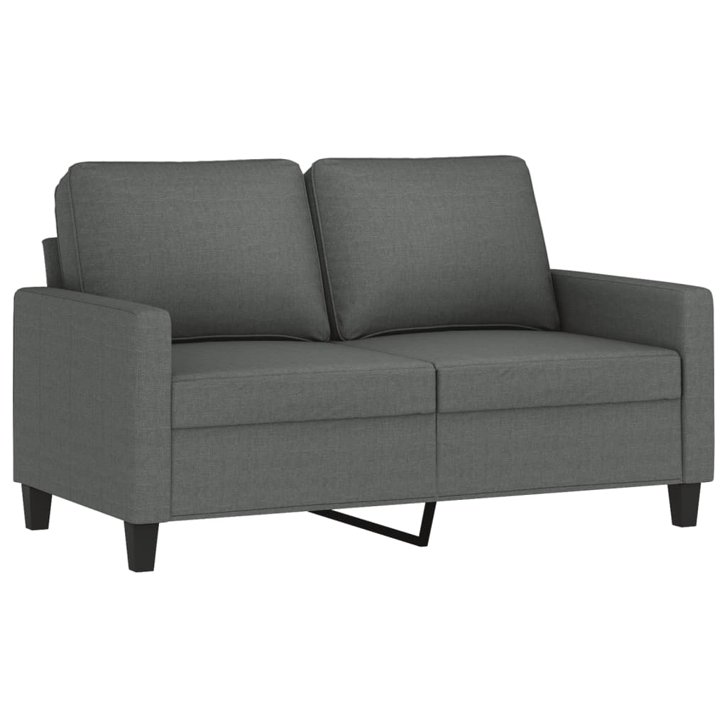 3-dijelni set sofa s jastucima tamnosivi od tkanine