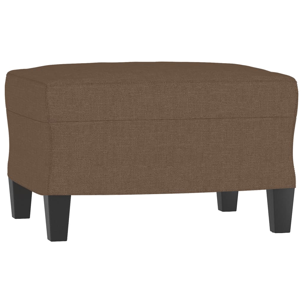 3-dijelni set sofa s jastucima smeđi od tkanine