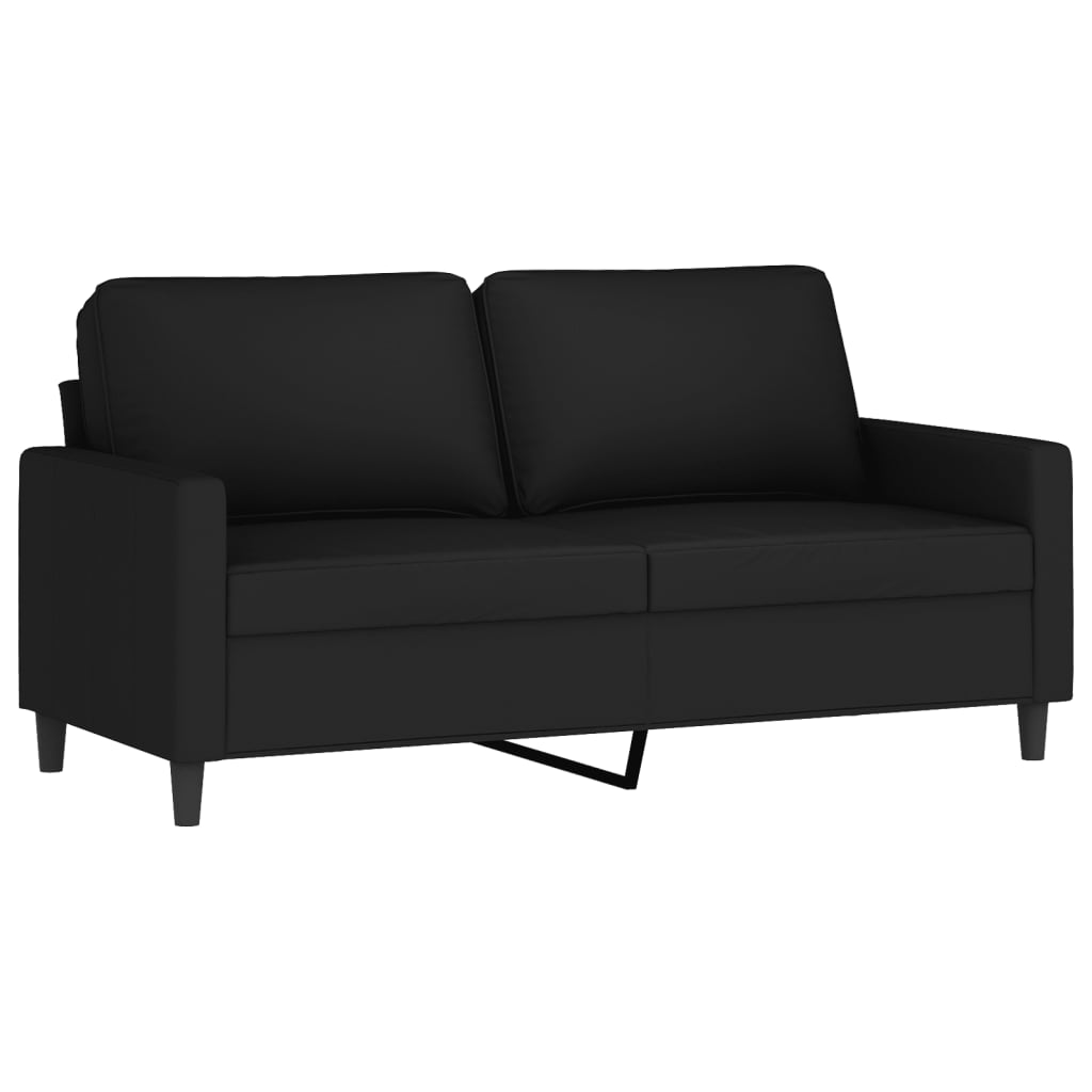 3-dijelni set sofa s jastucima crni baršunasti
