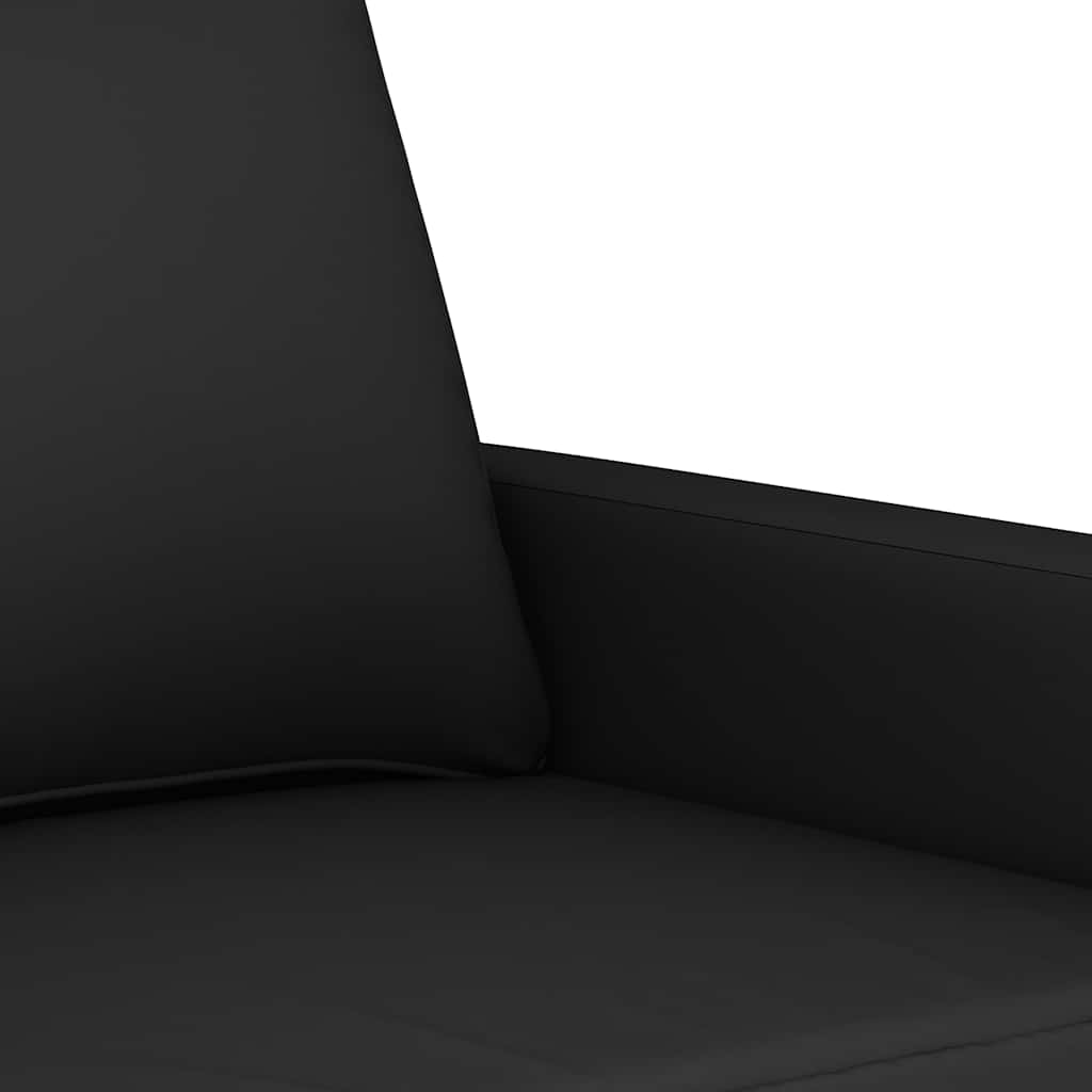 2-dijelni set sofa s jastucima crni baršunasti