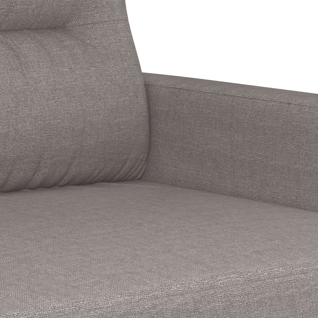4-dijelni set sofa s jastucima smeđesivi od tkanine