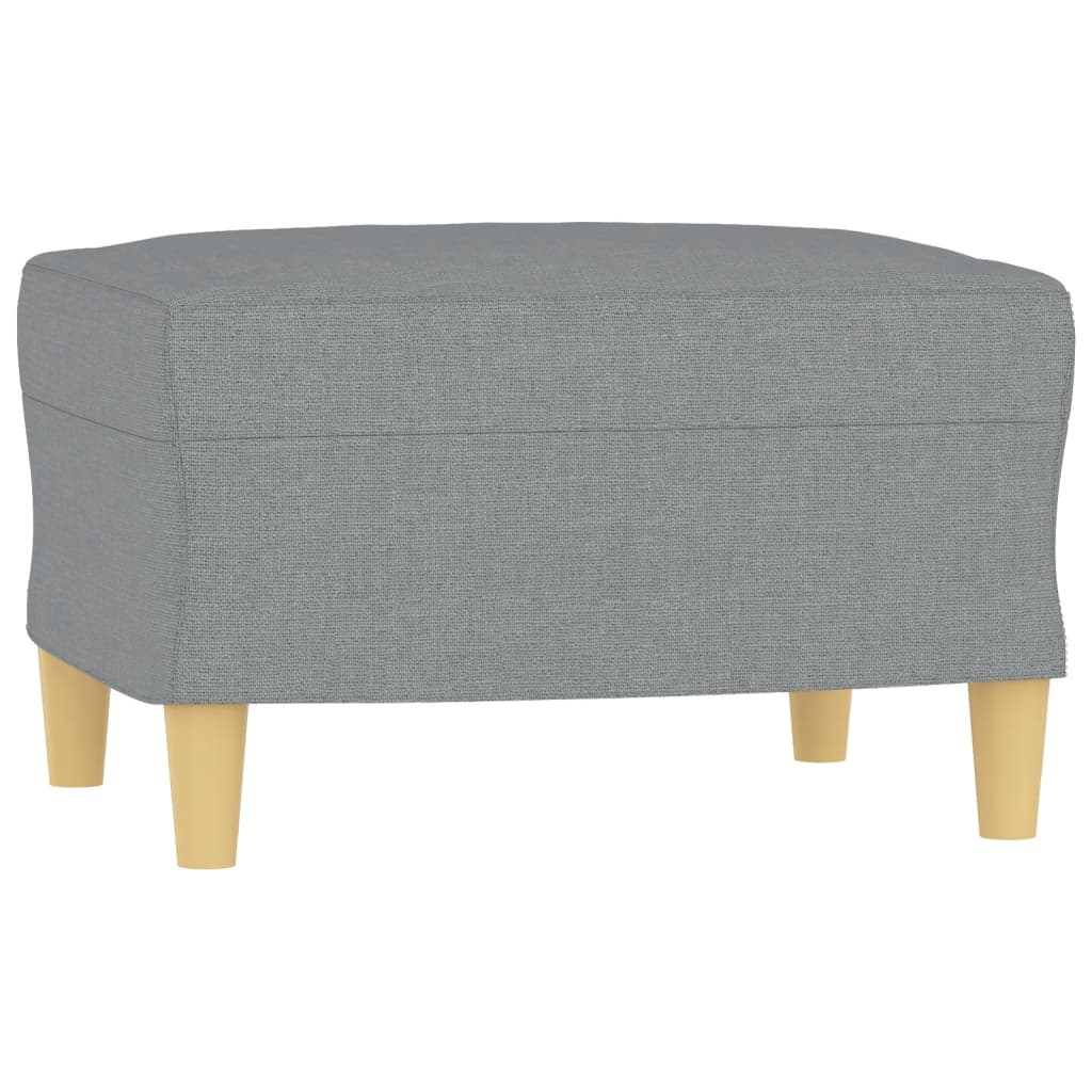 4-dijelni set sofa s jastucima svjetlosivi od tkanine