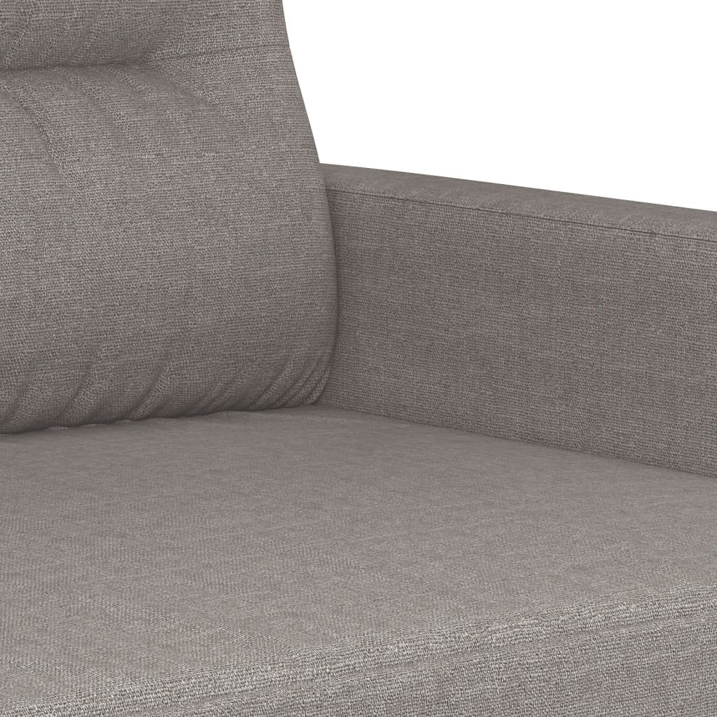 3-dijelni set sofa s jastucima smeđesivi od tkanine