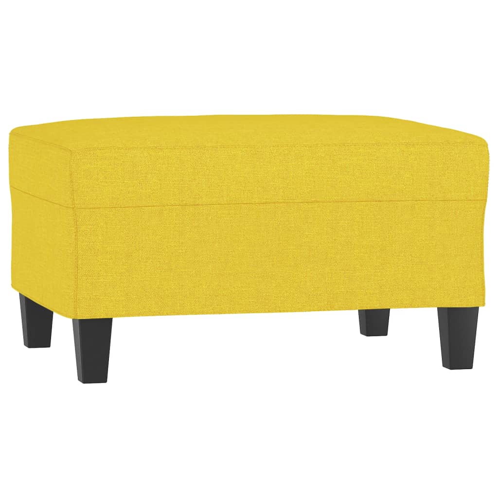 4-dijelni set sofa s jastucima svjetložuti od tkanine