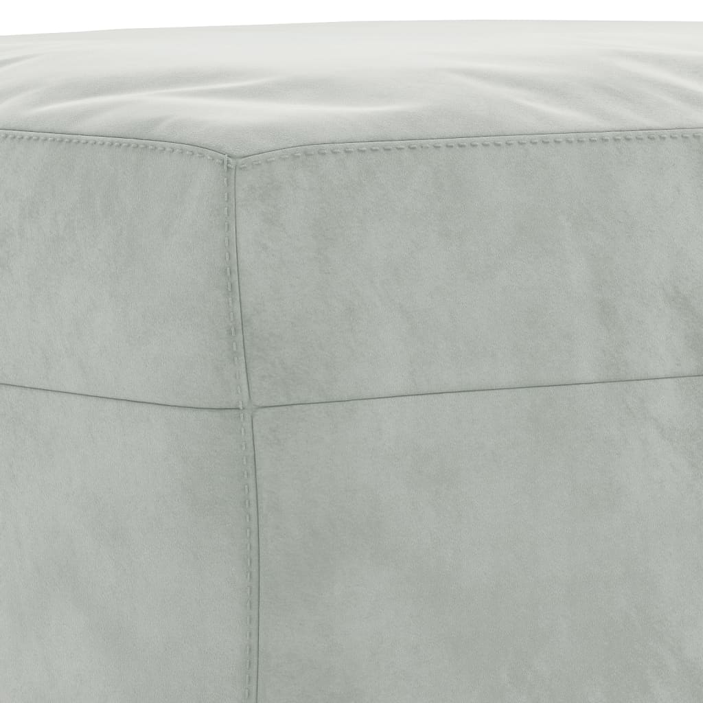 4-dijelni set sofa s jastucima svjetlosivi baršunasti