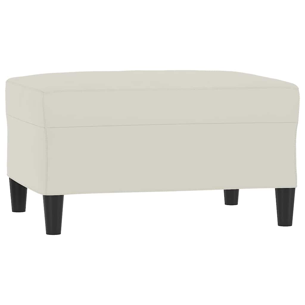 3-dijelni set sofa s jastucima krem baršunasti