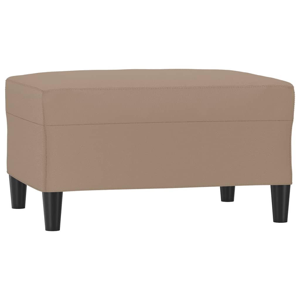 4-dijelni set sofa s jastucima boja cappuccina od umjetne kože
