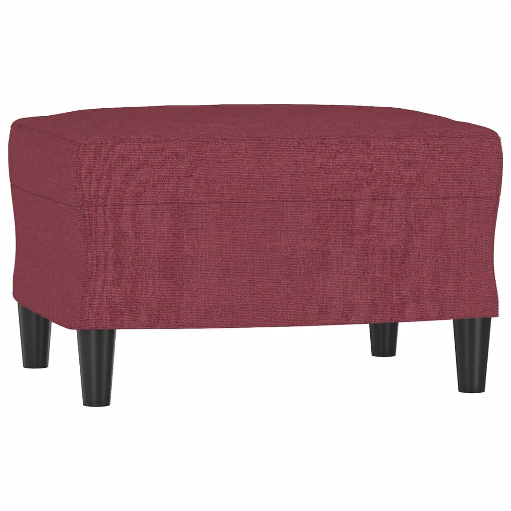 4-dijelni set sofa s jastucima crvena boja vina od tkanine