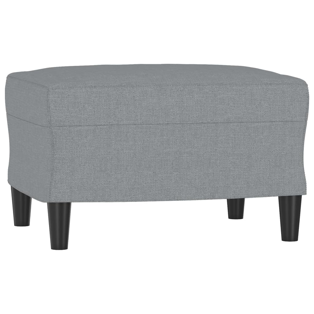 4-dijelni set sofa s jastucima svjetlosivi od tkanine
