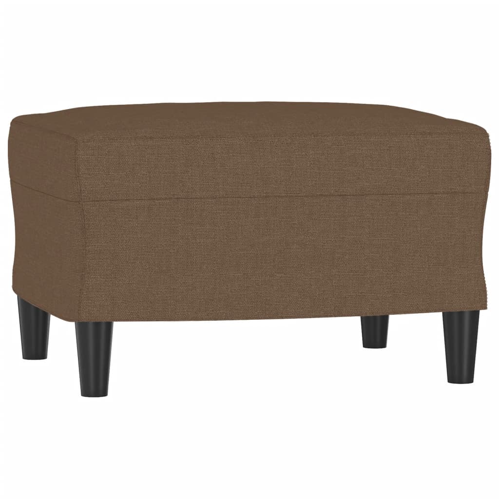 4-dijelni set sofa s jastucima smeđi od tkanine