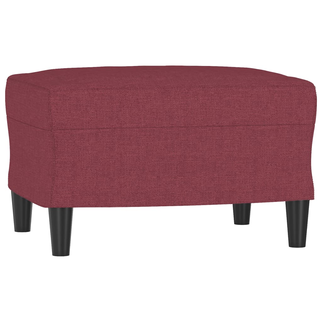 4-dijelni set sofa s jastucima crvena boja vina od tkanine