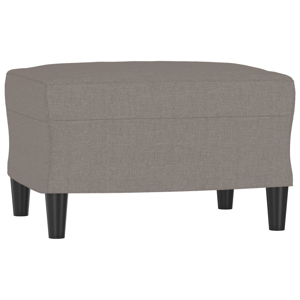 4-dijelni set sofa s jastucima smeđesivi od tkanine