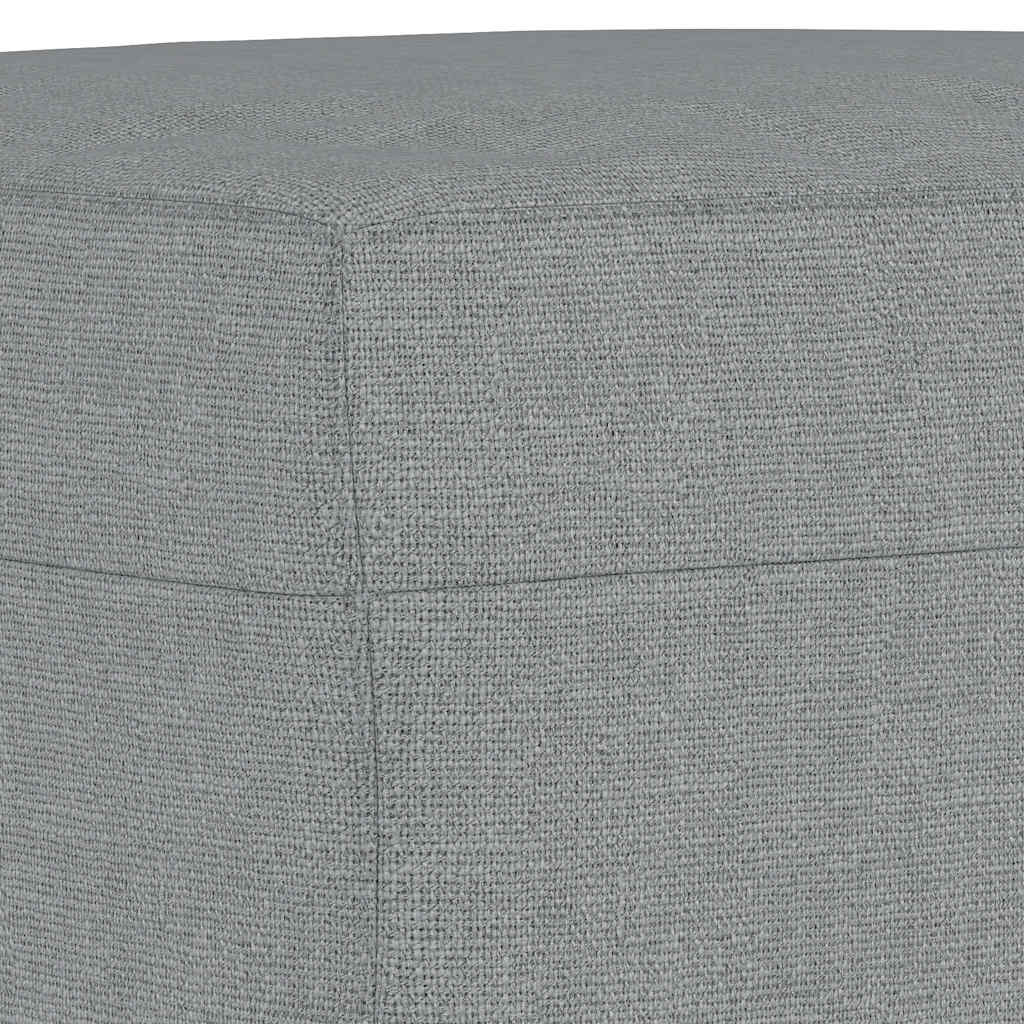 3-dijelni set sofa s jastucima svjetlosivi od tkanine