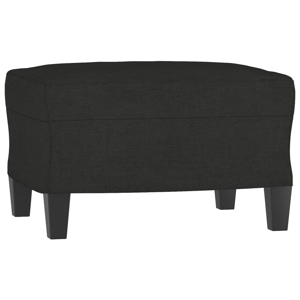 3-dijelni set sofa s jastucima crni od mikrovlakana