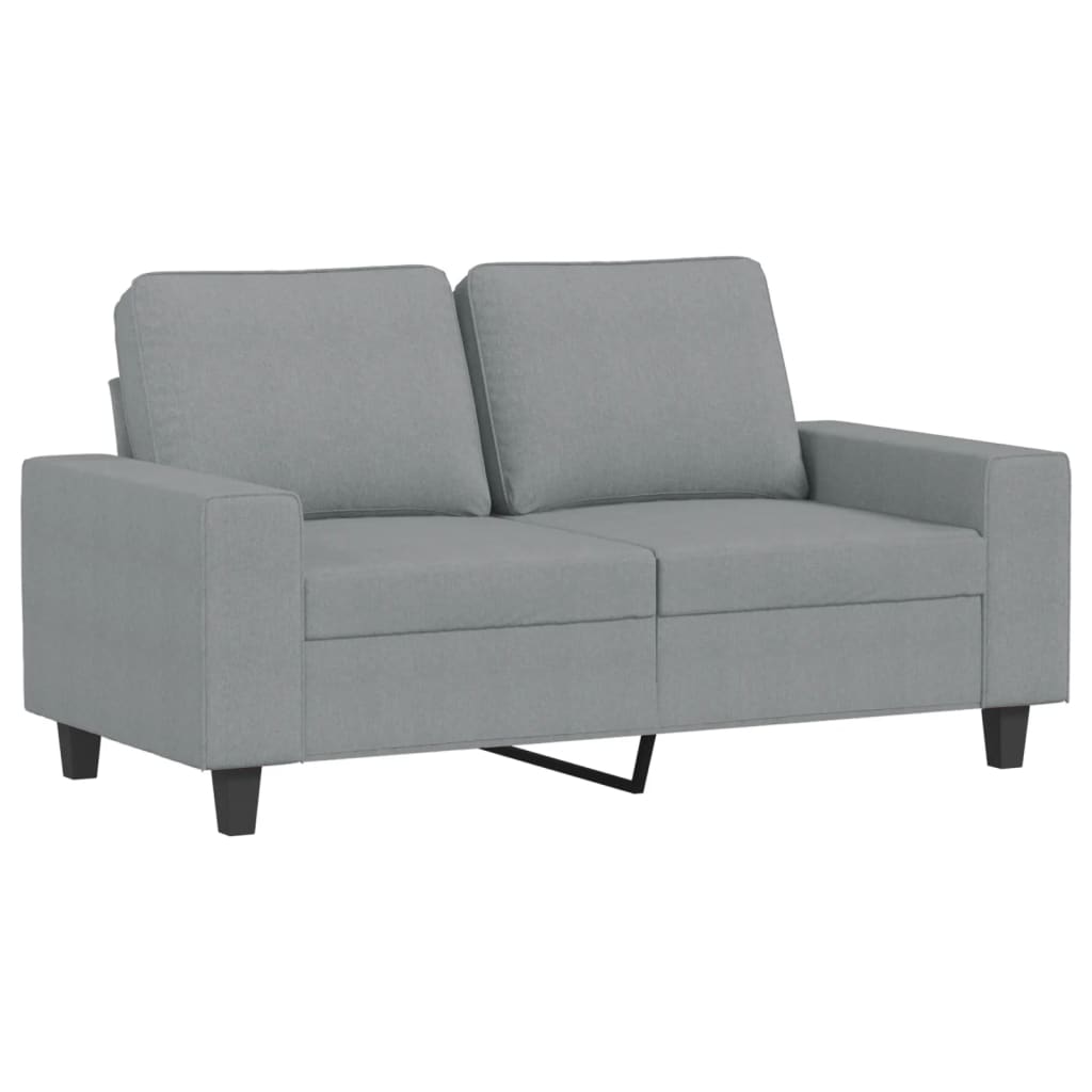 4-dijelni set sofa svjetlosivi od tkanine