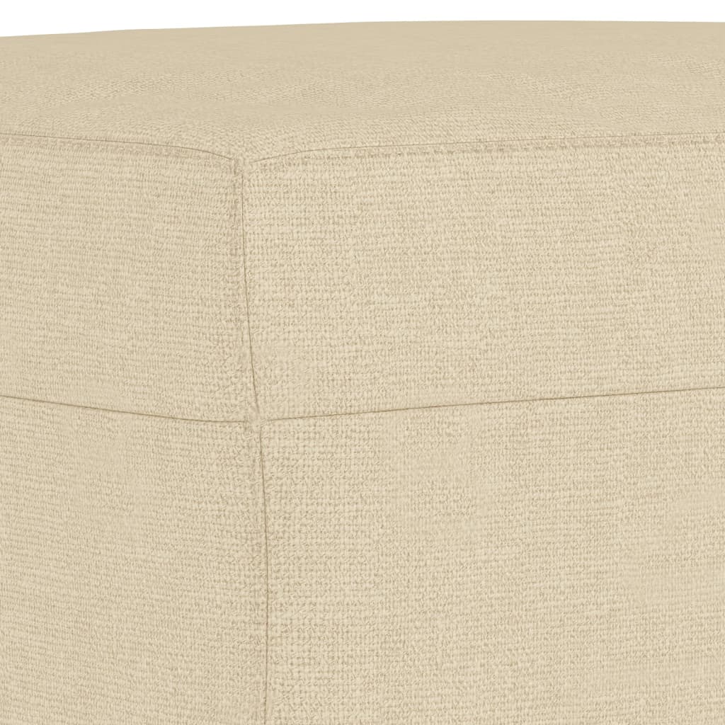 4-dijelni set sofa krem od tkanine