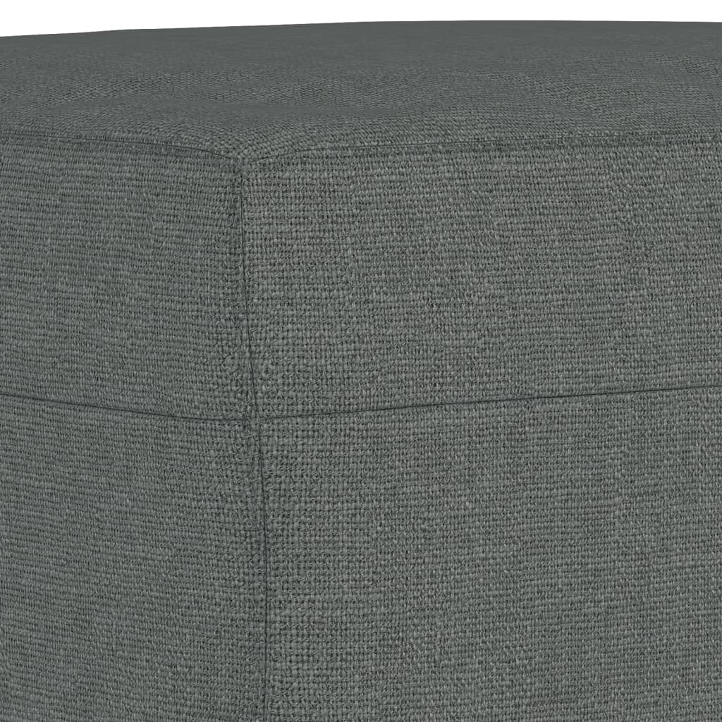 3-dijelni set sofa tamnosivi od tkanine