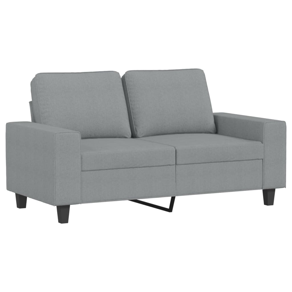2-dijelni set sofa svjetlosivi od tkanine