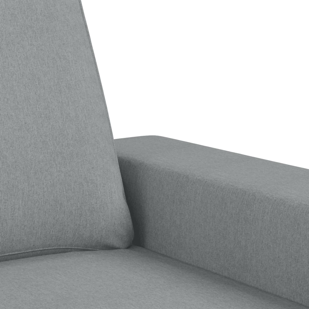 2-dijelni set sofa svjetlosivi od tkanine