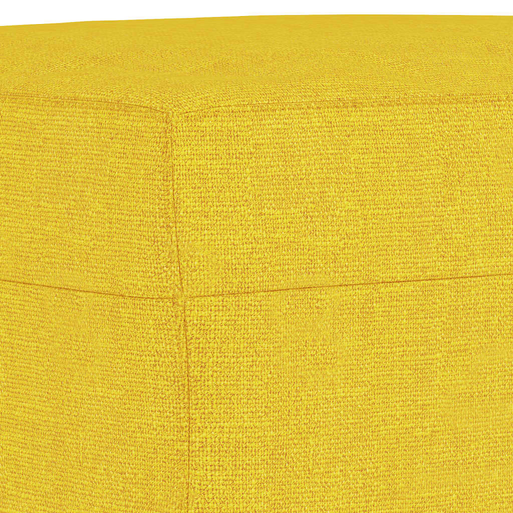 3-dijelni set sofa svjetložuti od tkanine
