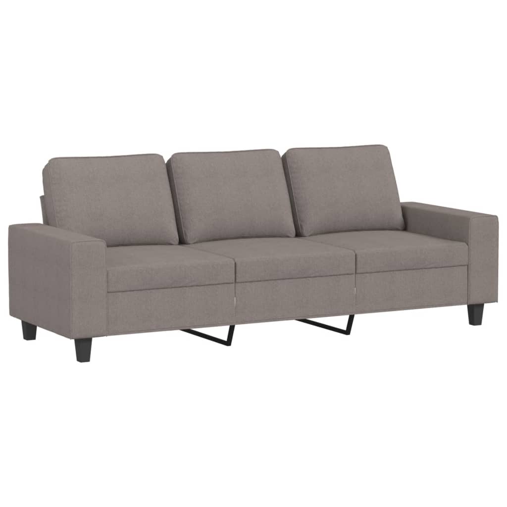3-dijelni set sofa smeđesivi od tkanine