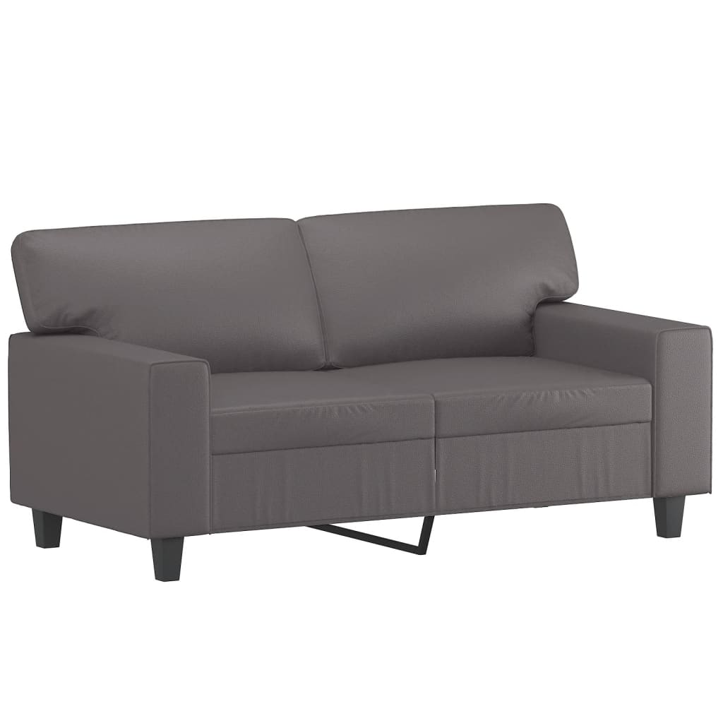 2-dijelni set sofa sivi od umjetne kože