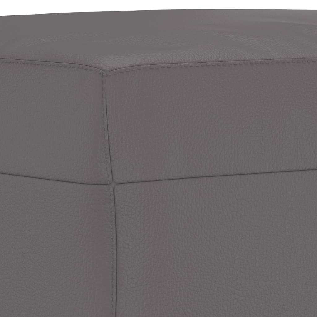 3-dijelni set sofa sivi od umjetne kože