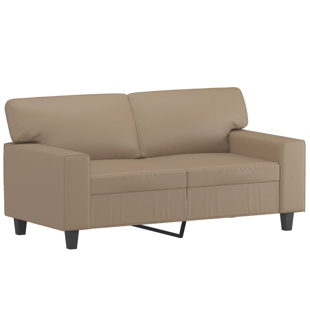 3-dijelni set sofa boja cappuccina od umjetne kože