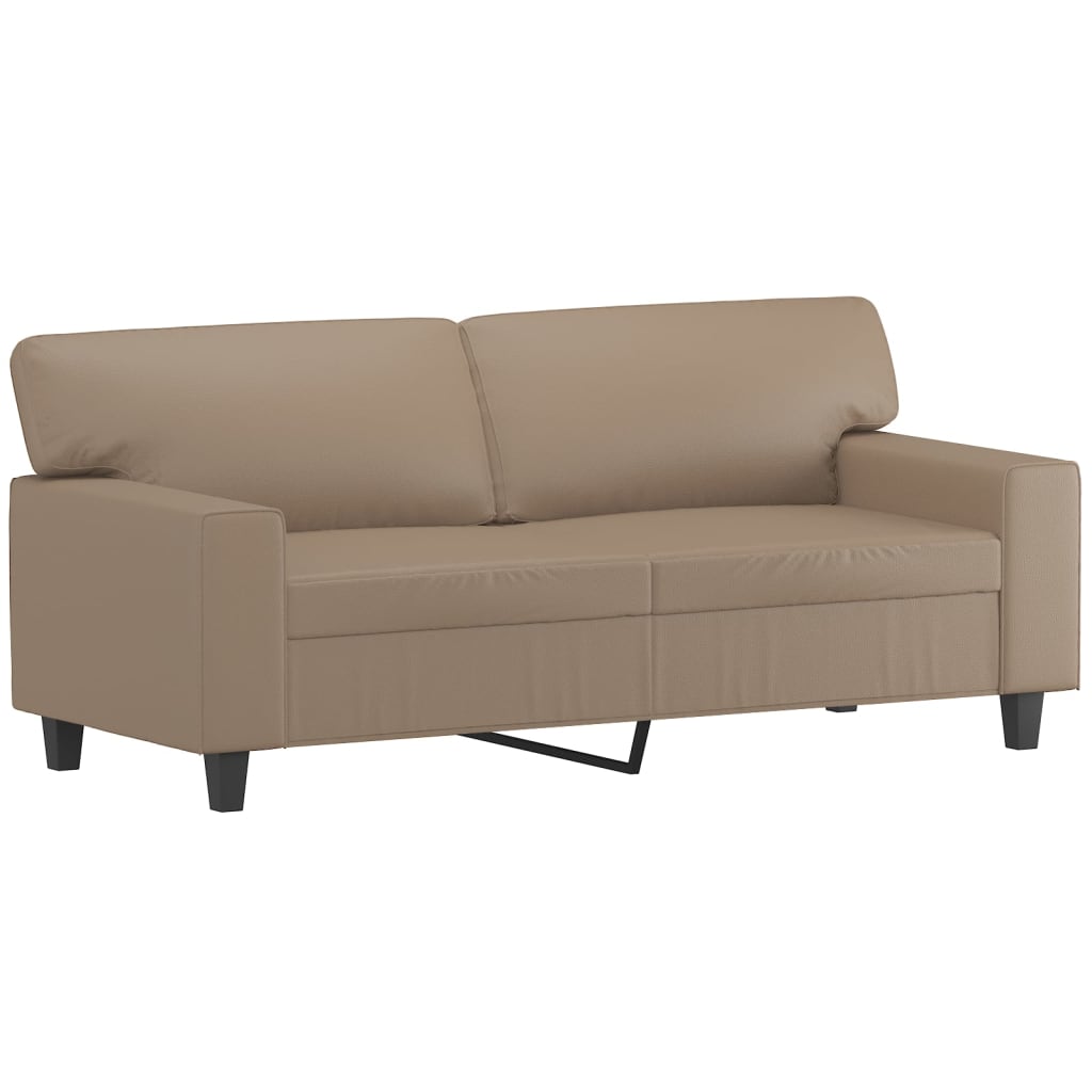 3-dijelni set sofa boja cappuccina od umjetne kože